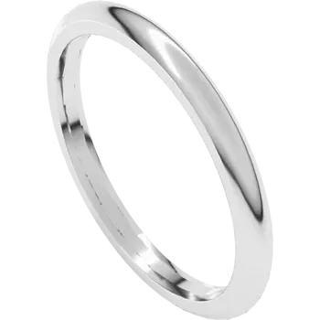 14K Yellow Standard Weight Comfort Fit Half Round Band